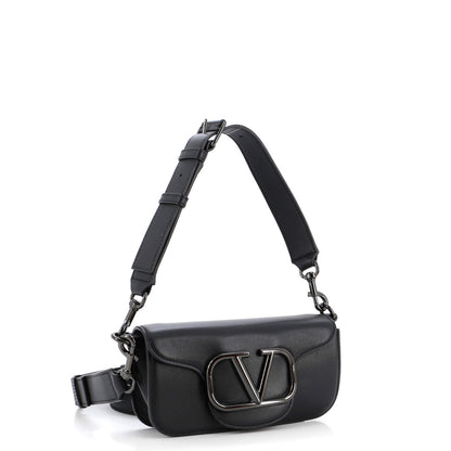 Valentino Garavani Vlogo Flap Shoulder Bag Leather Mini