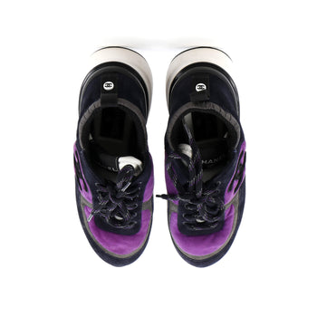 Chanel Men'S Cc Low-Top Sneakers Suede