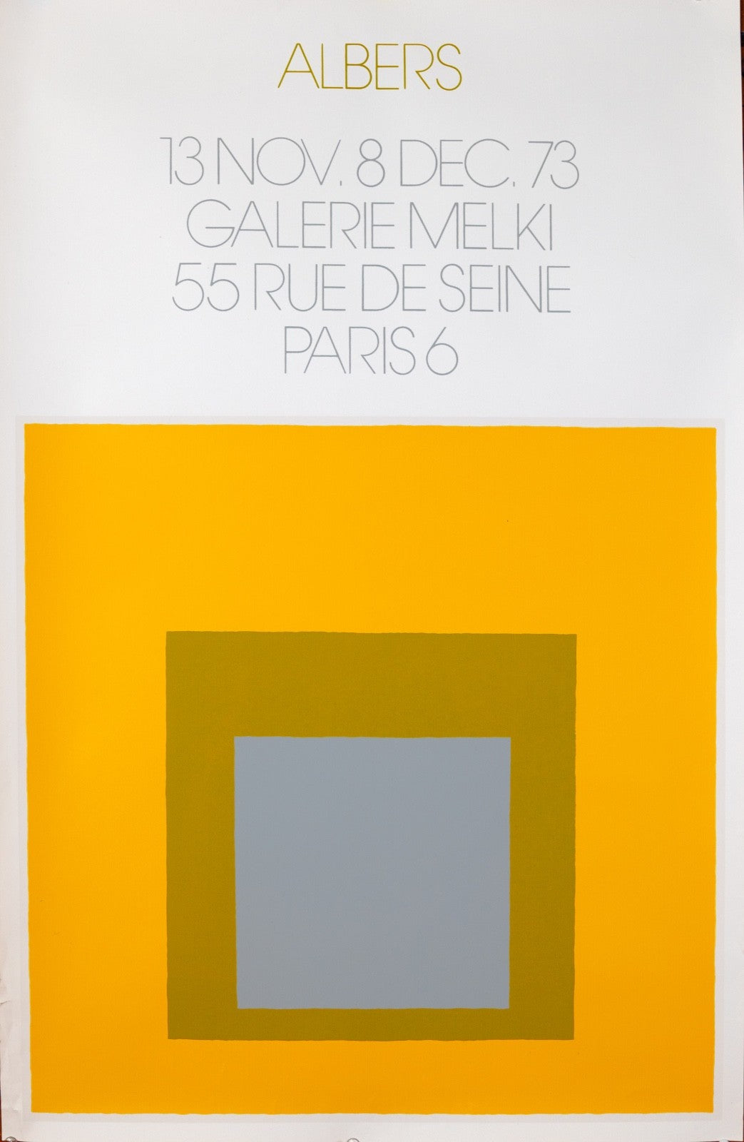Square to Galerie Josef Melki Paris Albers 1973