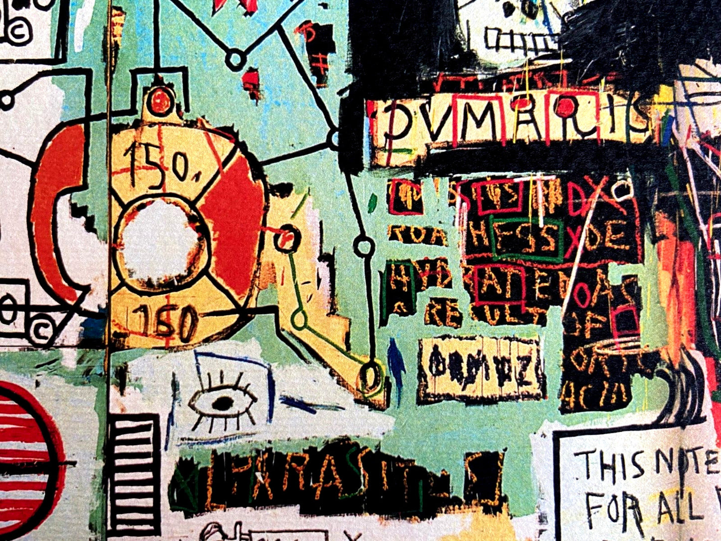 Jean-Michel Basquiat Lithograph Signed Numbered COA by Hand