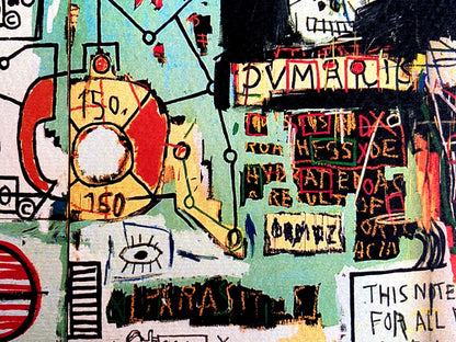 Jean-Michel Basquiat Lithograph Signed Numbered COA by Hand