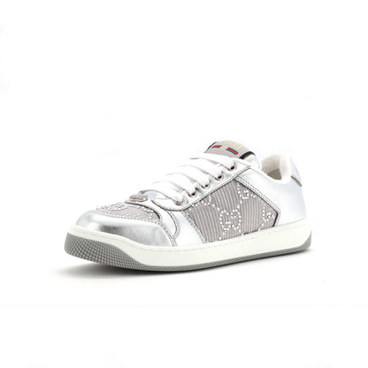 Gucci Screener Sneakers Gg Canvas With Crystals