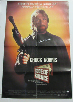 Chuck Norris Autographed Movie Poster 27X40 