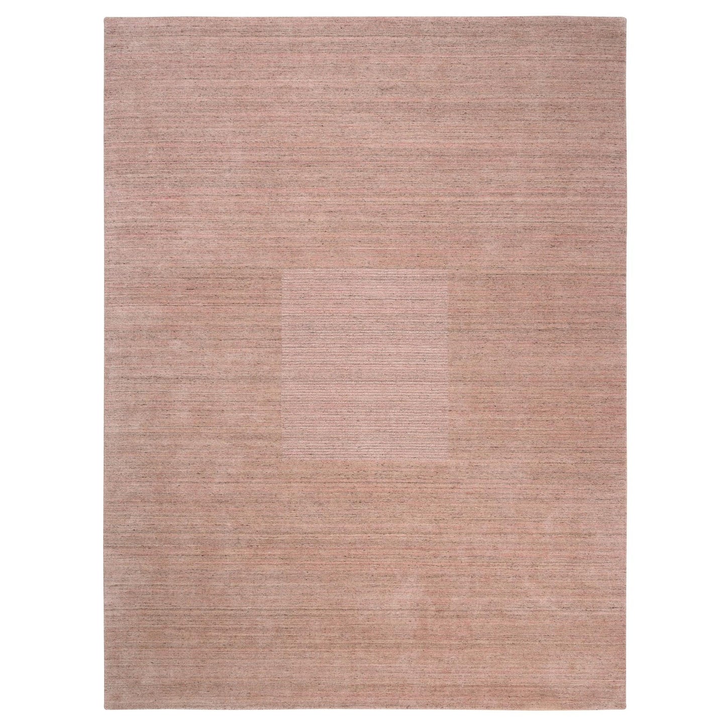9'3"X12' Modern Design Hand Loomed Soft Wool Coral Pink Oriental Rug