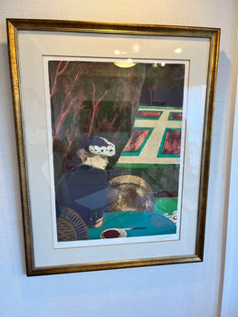 Jean-Pierre Cassigneul Le Silence Original Lithograph Signed E.A Framed 1981