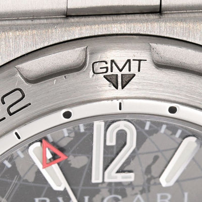 Bvlgari Diagono Professional Gmt Dp42Sgmt Gray Men'S Used Watch #6109