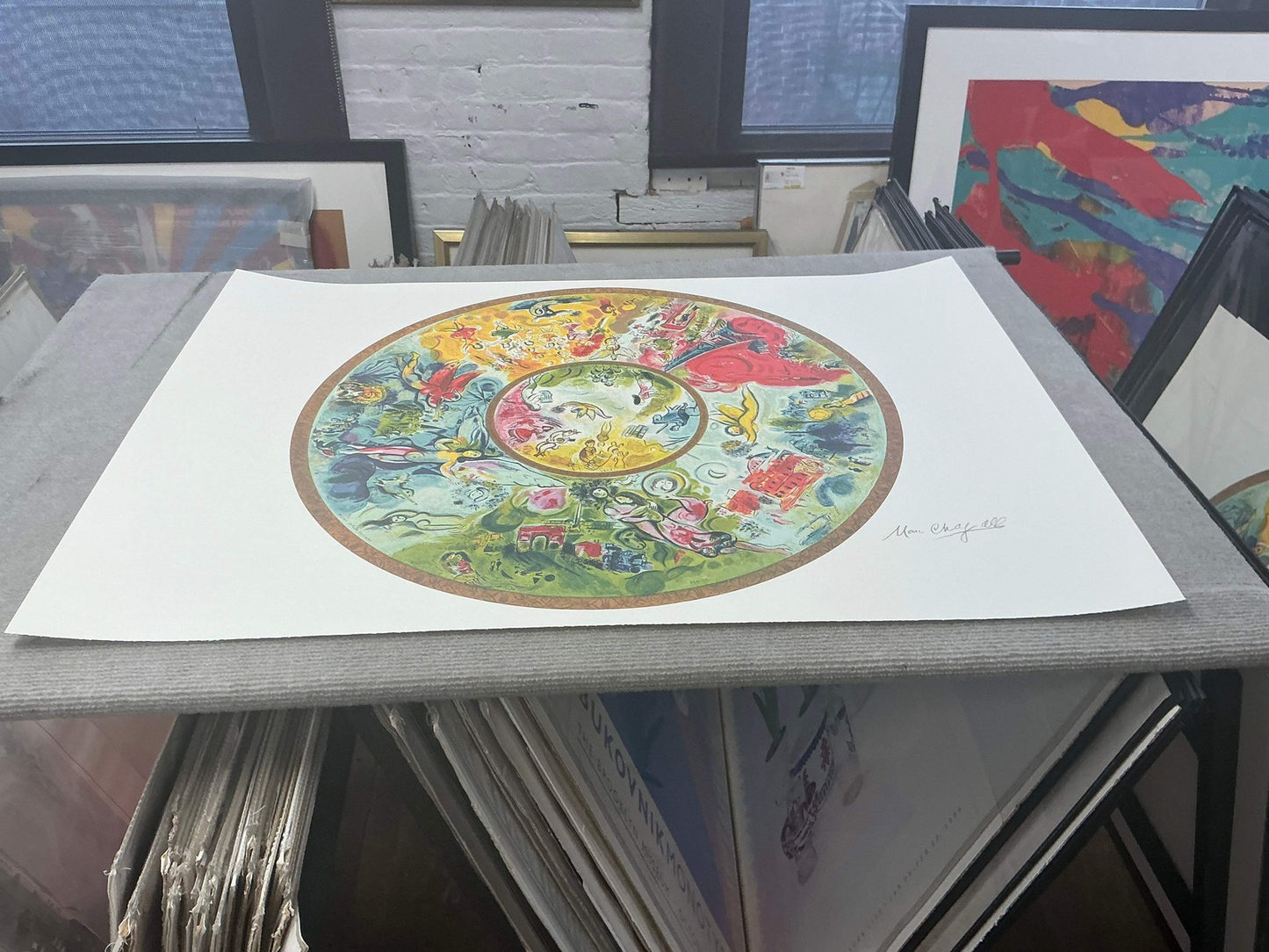 Marc Chagall Paris Opera Ceiling " Poster Modernism Green Yello