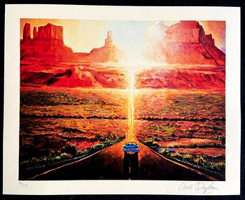 Bob Dylan Lithograph Coa Signed Op Numbered By