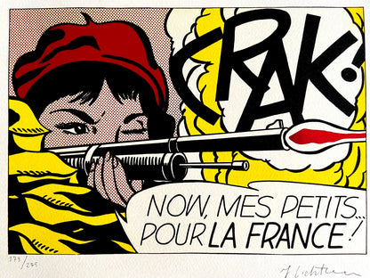 Signed Numbered Lithograph by Roy Lichtenstein in Pencil Limited