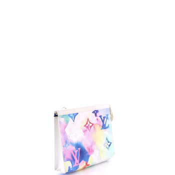 Louis Vuitton Pochette Voyage Limited Edition Monogram Watercolor Canvas Mm