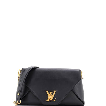 Louis Vuitton Love Note Chain Clutch Leather