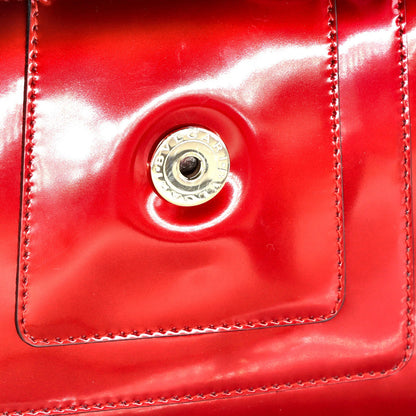 Bvlgari Serpenti Forever Square Shoulder Bag Metallic Leather Small