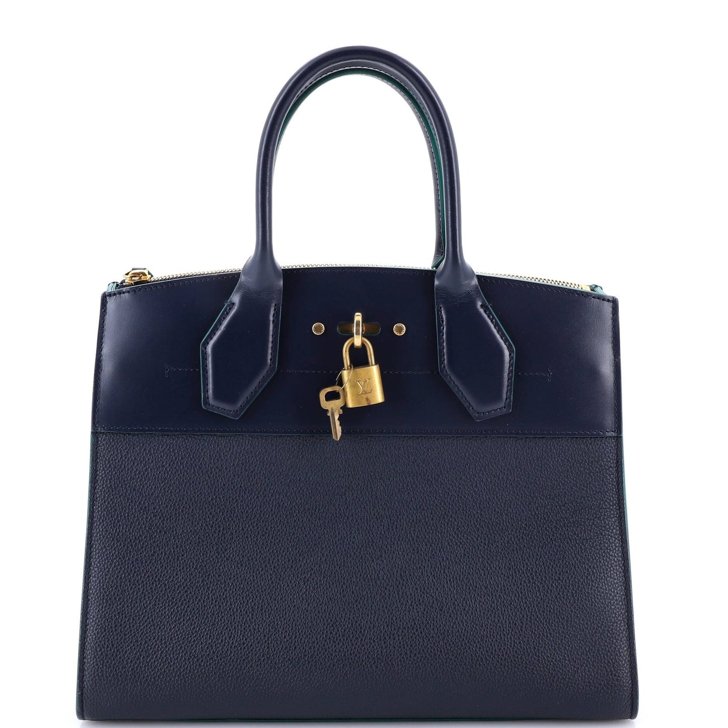 Louis Vuitton City Steamer Handbag Leather Mm