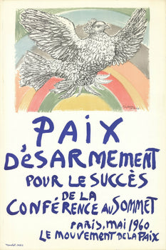 Pablo Picasso Paix Disarmement-Peace 