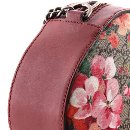 Gucci Chain Crossbody Bag Blooms Print Gg Coated Canvas Mini