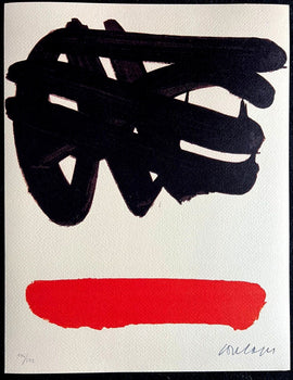 Pierre Soulages Coa 1995 Signed Op Numbered
