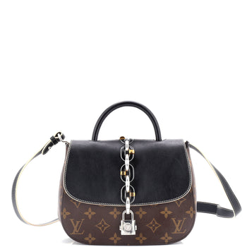Louis Vuitton Chain It Handbag Monogram Canvas With Leather Pm