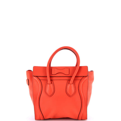 Celine Luggage Bag Grainy Leather Micro