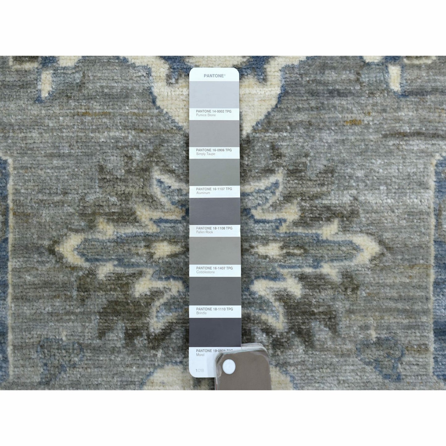 2'6"X11'6" Extra Soft Wool Hand Knotted Gray Afghan Peshawar Runner Rug