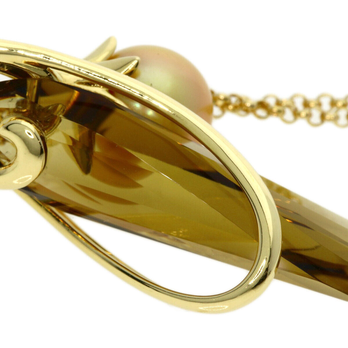 TASAKI   Necklace Pearl Pearl Quartz K18 Yellow