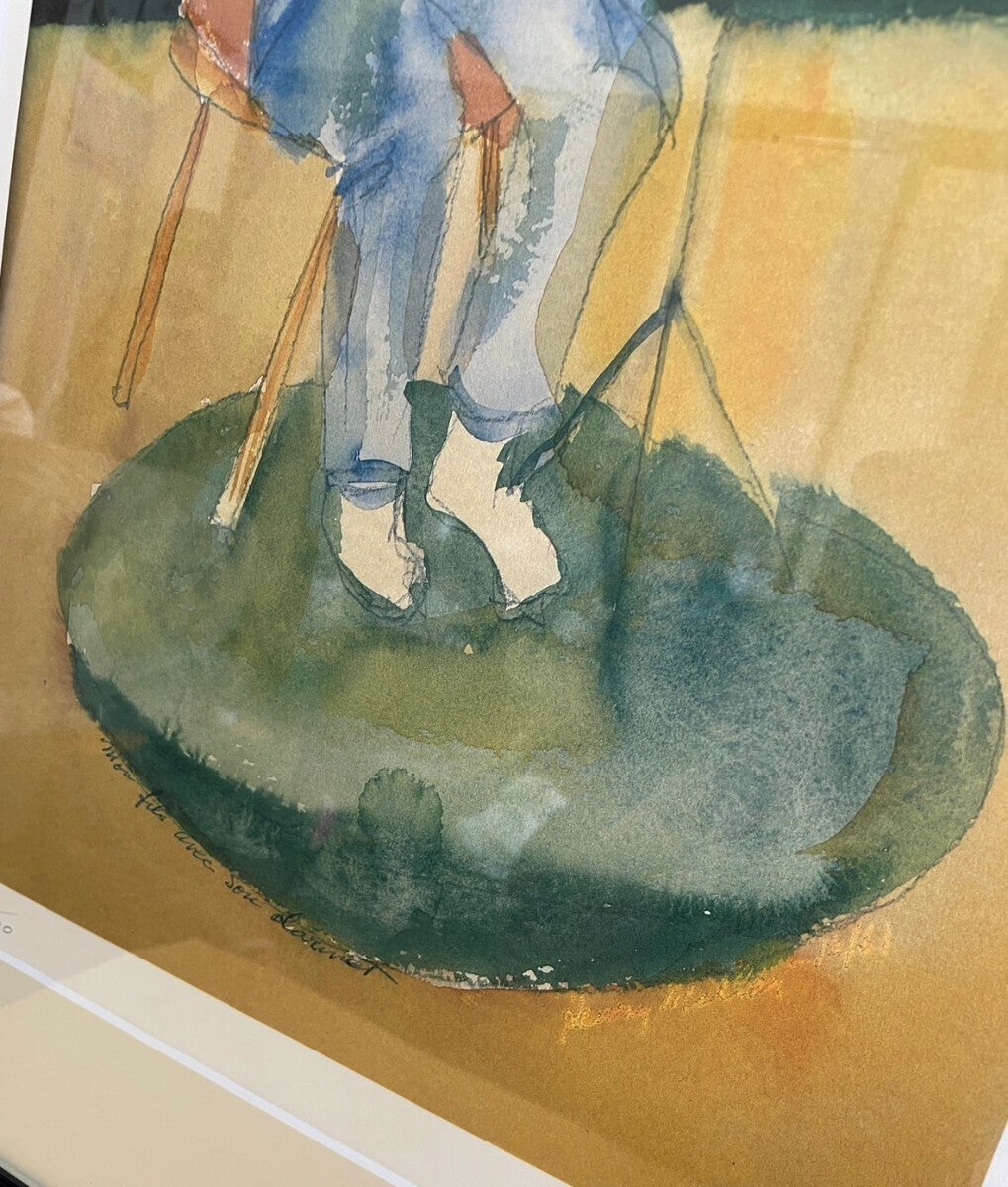 Henry Miller Signed Lithograph "Clarinet" Stamped