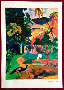 Paul Gauguin Lithograph COA original