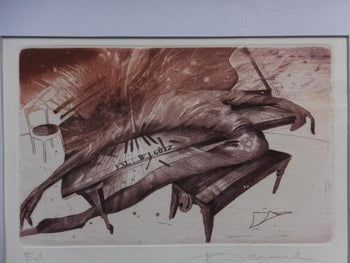 Karel Demel Original Etching Print 