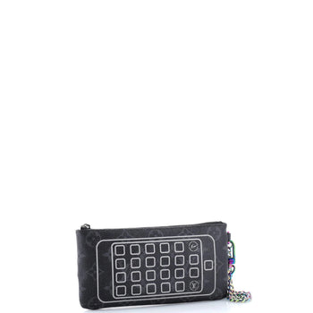 Louis Vuitton Iphone Pouch Flash Fragment Monogram Eclipse Canvas