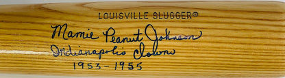 Mamie Peanut Johnson Autographed Louisville Slugger Bat (Jsa)