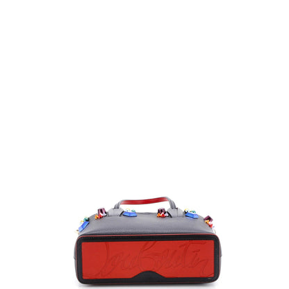 Christian Louboutin Cabata East West Tote Embellished Leather Mini