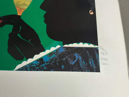 Romare Bearden School Bell Time " Serigraph African American Multic
