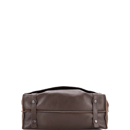 Bottega Veneta Square Panelled Messenger Bag Intrecciato Nappa Large