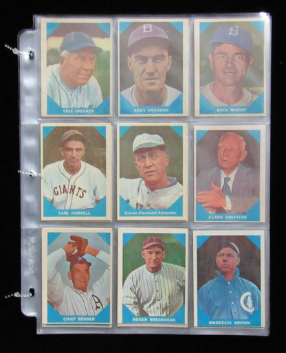 1960 Fleer Baseball Greats Complete Set (79) Ruth, Williams, Gehrig, Cobb 190558
