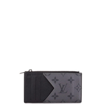 Louis Vuitton Coin Card Holder Reverse Monogram Eclipse Canvas