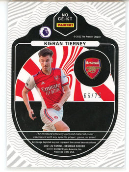 Kieran Tierney 2021-22 Panini Obsidian Soccer Cutting Edge Patch Card #Ce-Kt