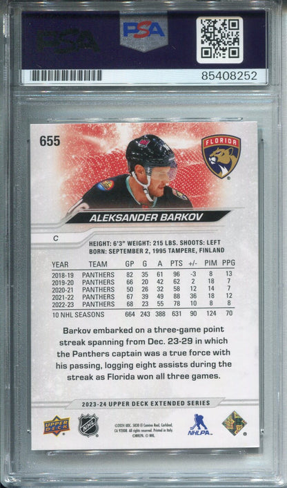 Aleksander Barkov Autographed Upper Deck Card Psa Authentic Auto