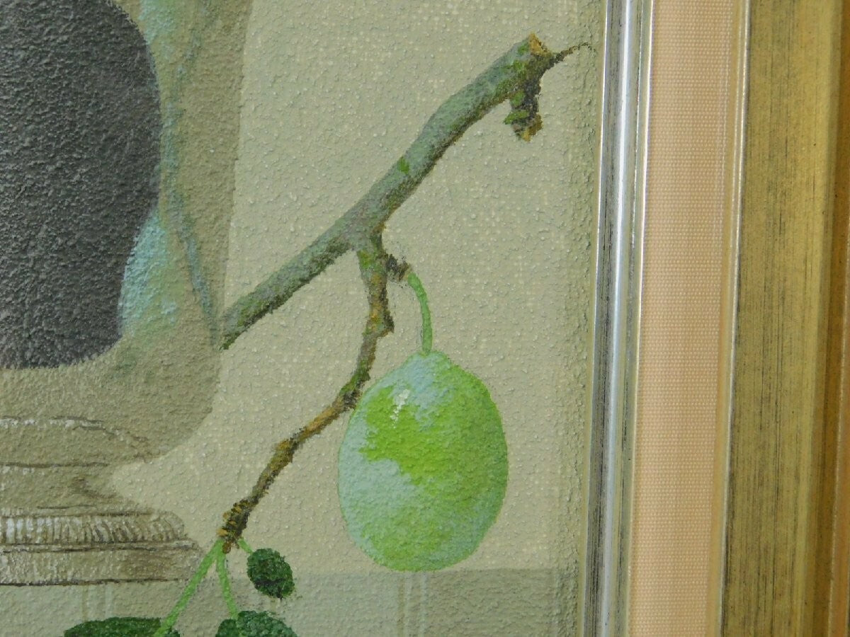 Nicolas Watine (1946-) Original Oil On Canvas Painting Signed Still Life France