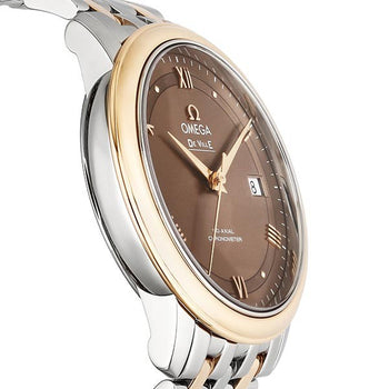 Omega De Ville 424.20.37.20.13.001 Brown Automatic Men'S Watch New In Box