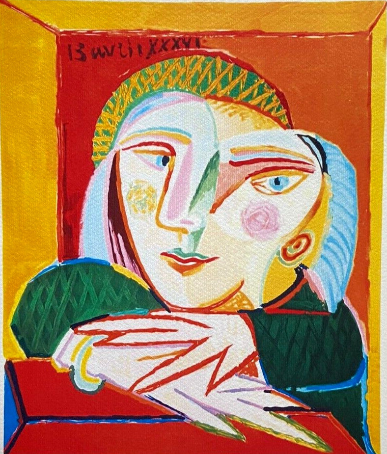 Pablo Picasso Lithograph Coa Signed Numbered 180 Ex (Joan:Mir)