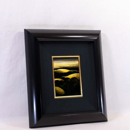 Rare Eyvind Earle Original Painting Oil On Panel "Golden Meadows"  Hand Signed