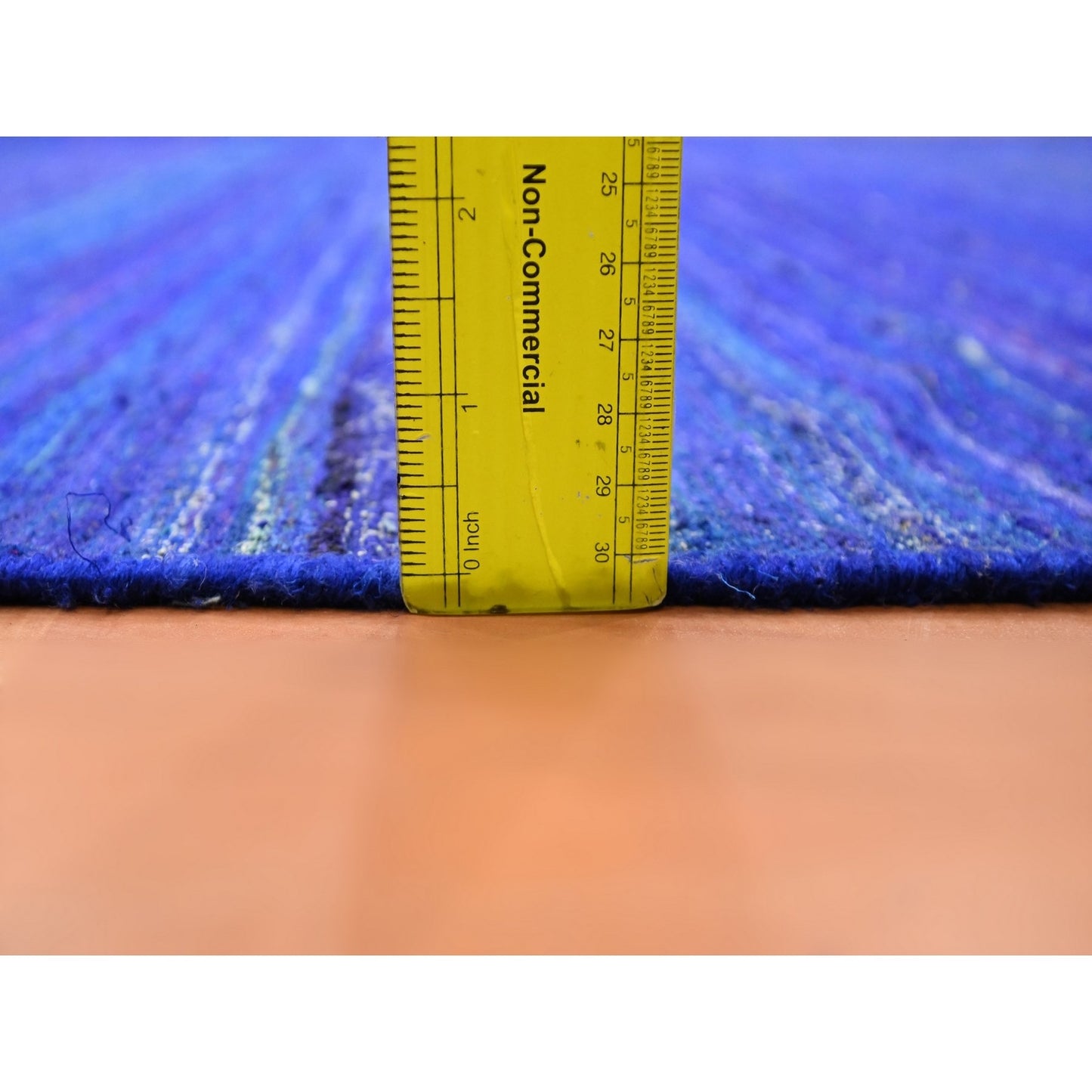 9'2"X11'8" Admiral Blue Sari Silk Flat Weave Kilim Hand Woven Rug