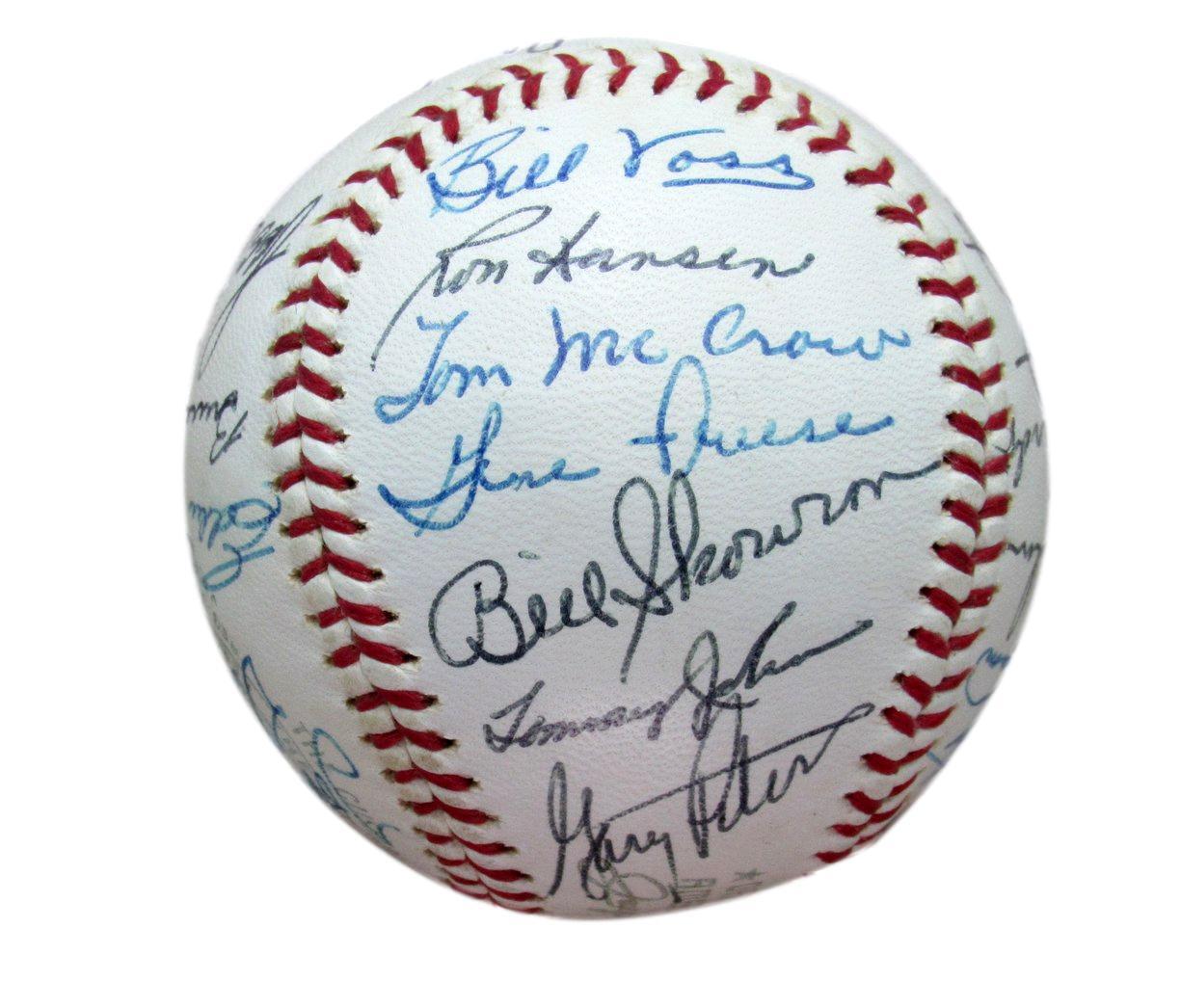 1966 Chicago White Sox Team Signed Oal Baseball