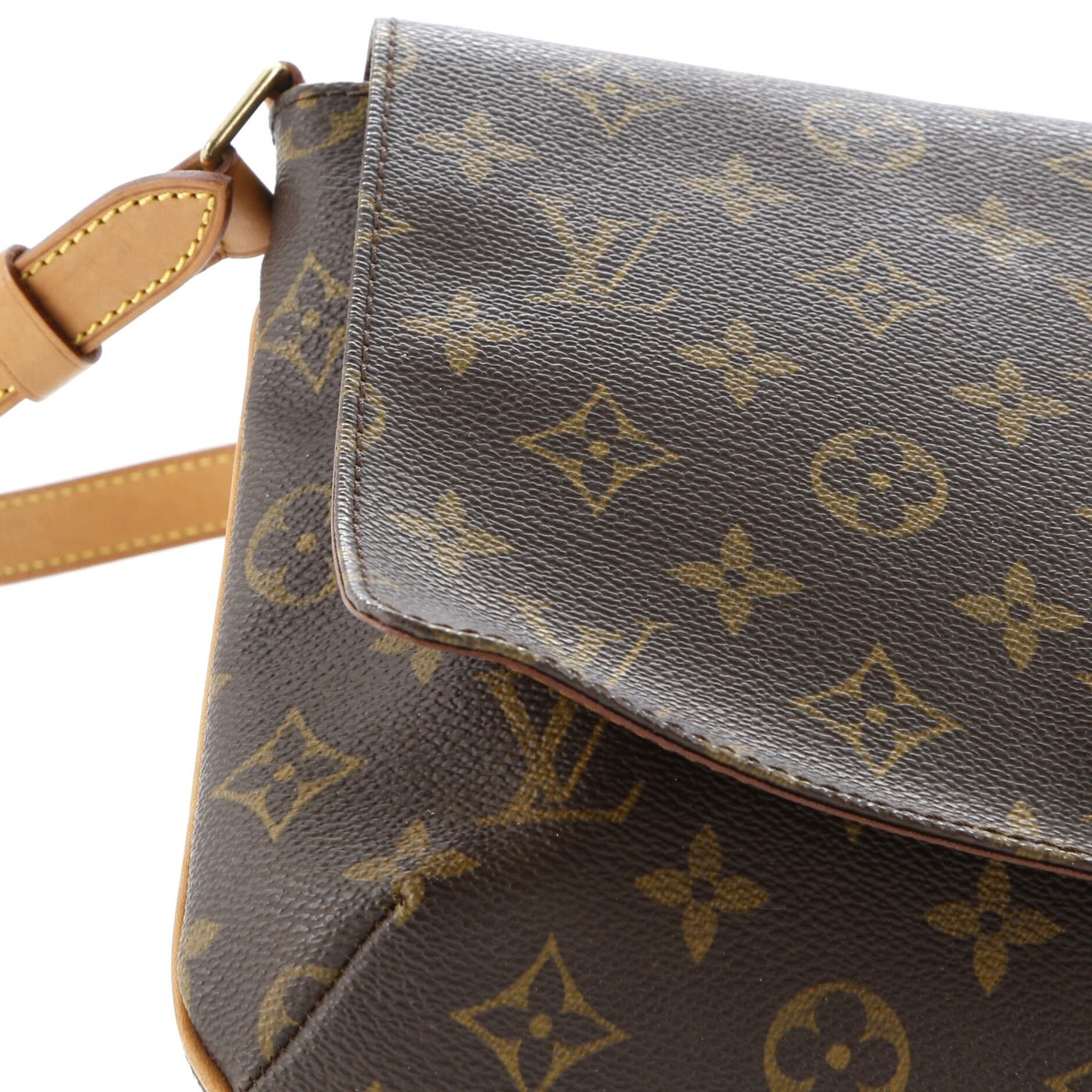 Louis Vuitton Musette Tango Handbag Monogram Canvas