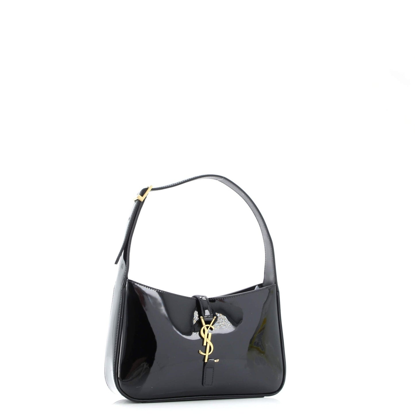 Saint Laurent Le 5 A 7 Hobo Patent Small