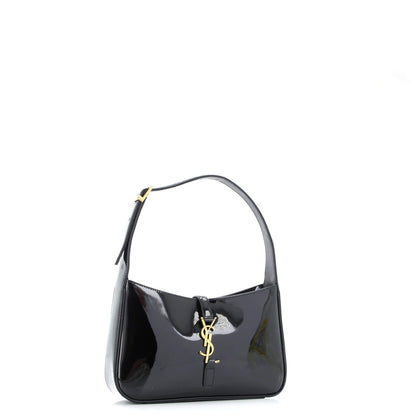Saint Laurent Le 5 A 7 Hobo Patent Small