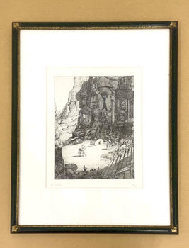 Philippe Mohlitz - Archeology 1986 Original Etching Signed Numbered Framed