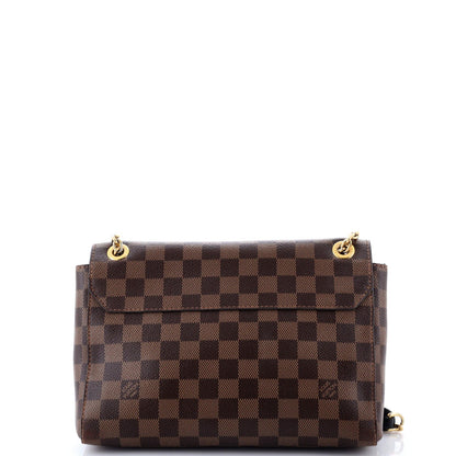 Louis Vuitton Vavin Handbag Damier With Leather Pm