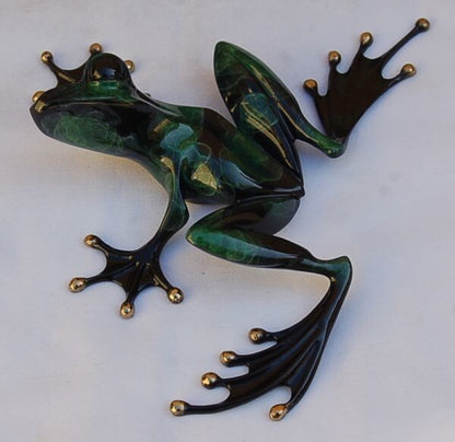 Tim Cotterill (Frogman) 9In Green Frog 303/2000 Signed 1992 Bronze