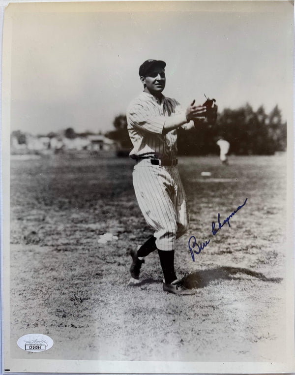 (JSA) Ben Chapman Autographed Yankees 8x10 Baseball Photo