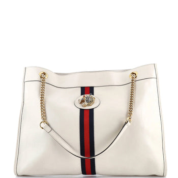 Gucci Rajah Chain Tote Leather Large